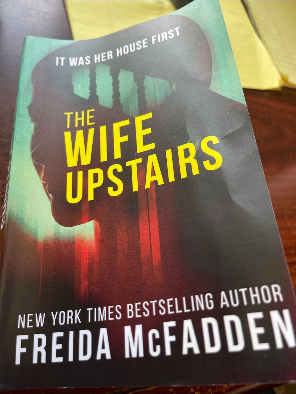The Wife Upstairs by Freida McFadden - Yellow & Black Cover
